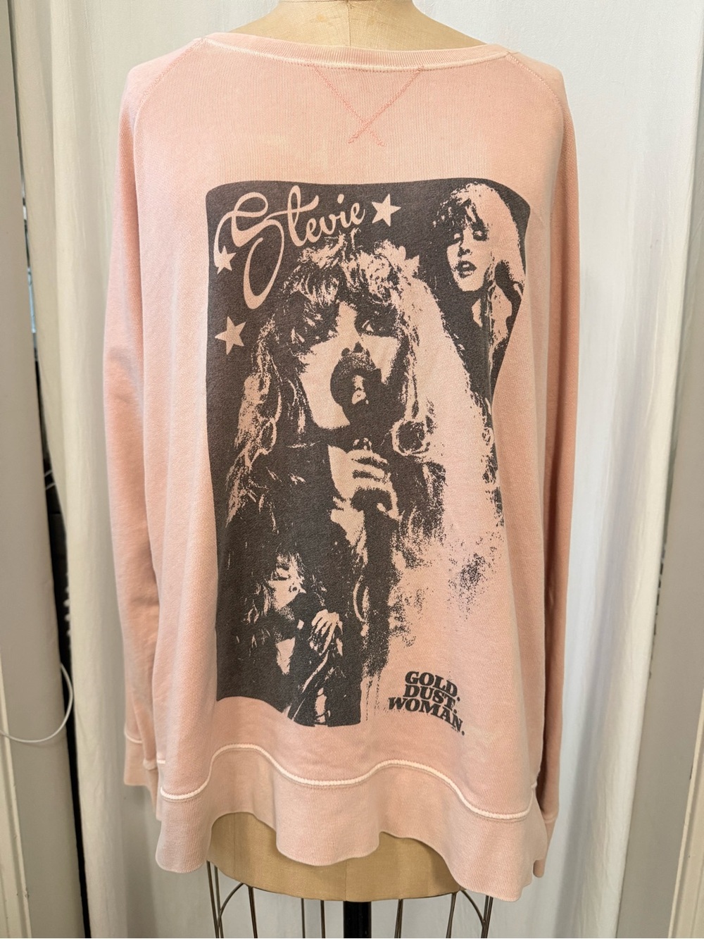 Stevie Nicks, Gold Dust Woman Crewneck Sweatshirt, sz XL